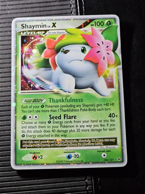 shaymin lv x 126/127|shaymin pokemon platinum price.